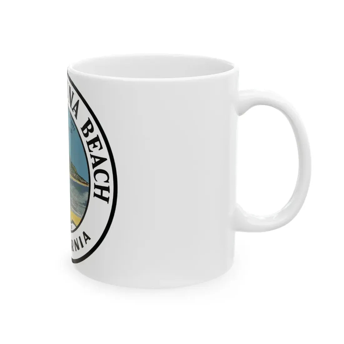 Seal of Laguna Beach California - White Coffee Mug - Go Mug Yourself