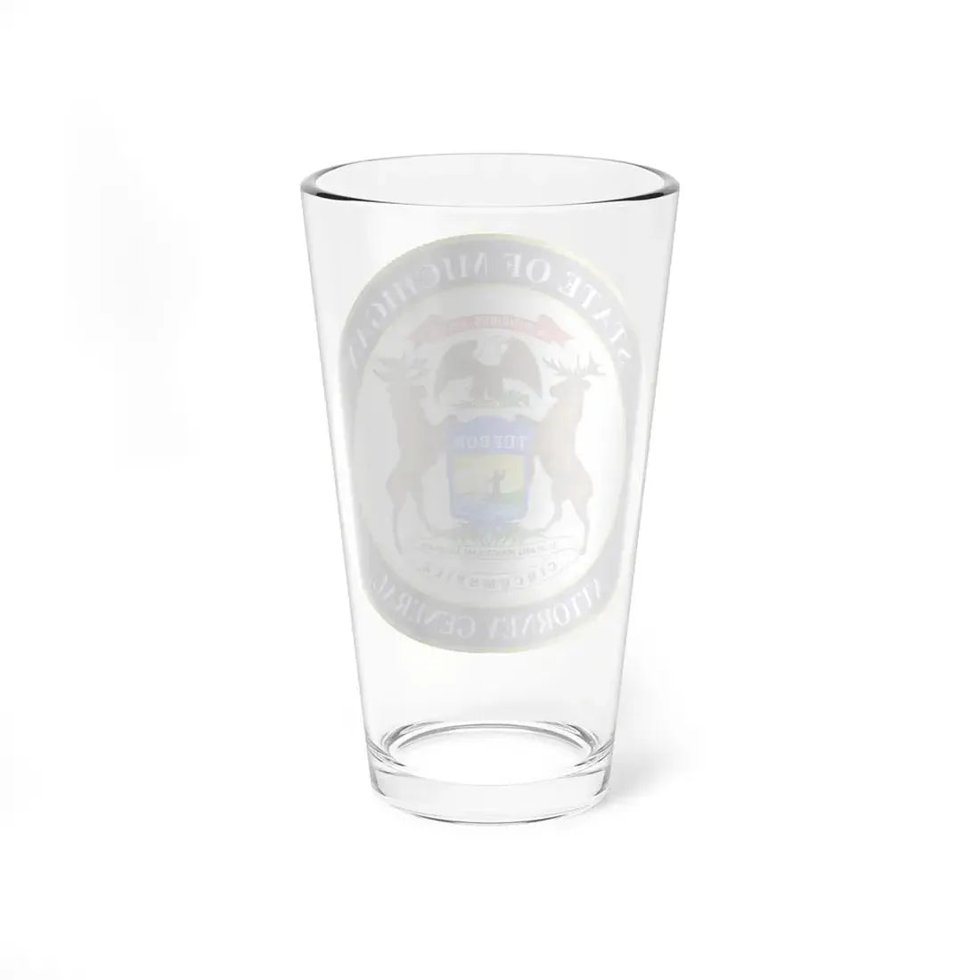 Seal of Michigan Attorney General - Pint Glass 16oz - Go Mug Yourself