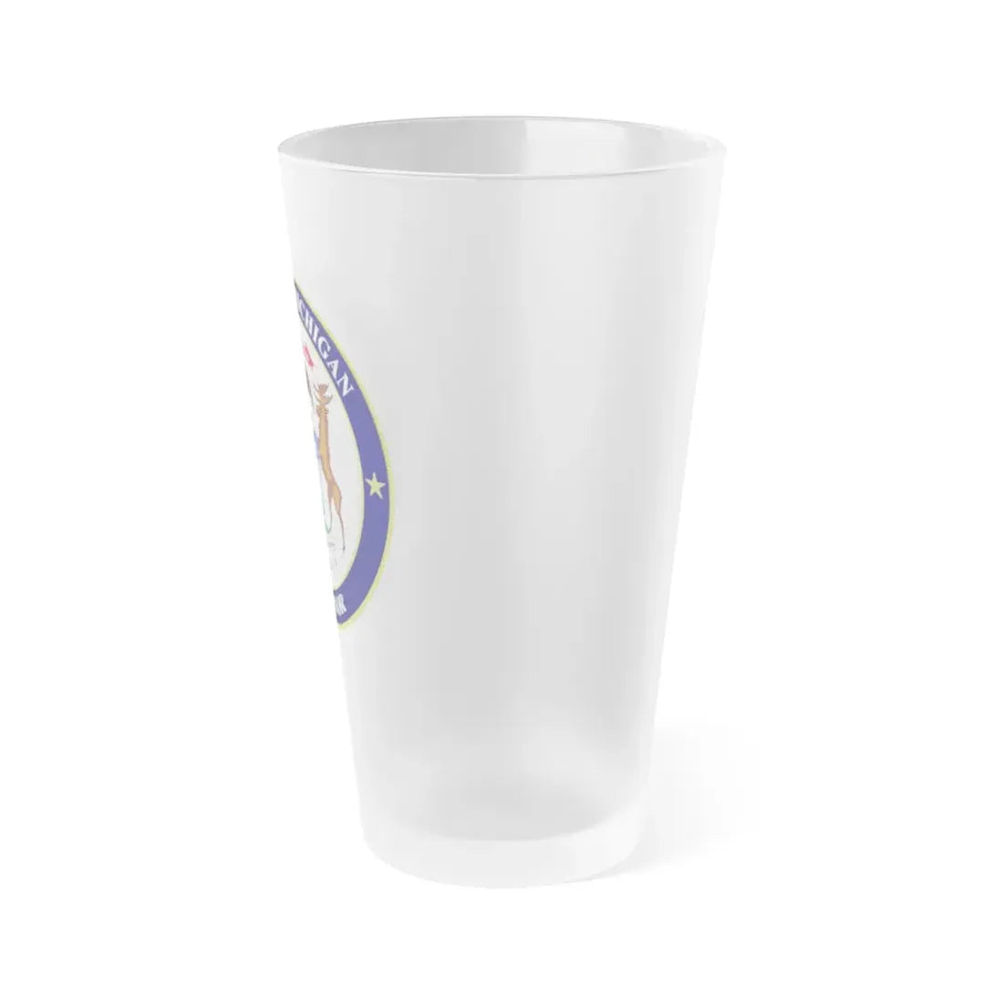 Seal of Michigan Governor - Frosted Pint Glass 16oz - Go Mug Yourself