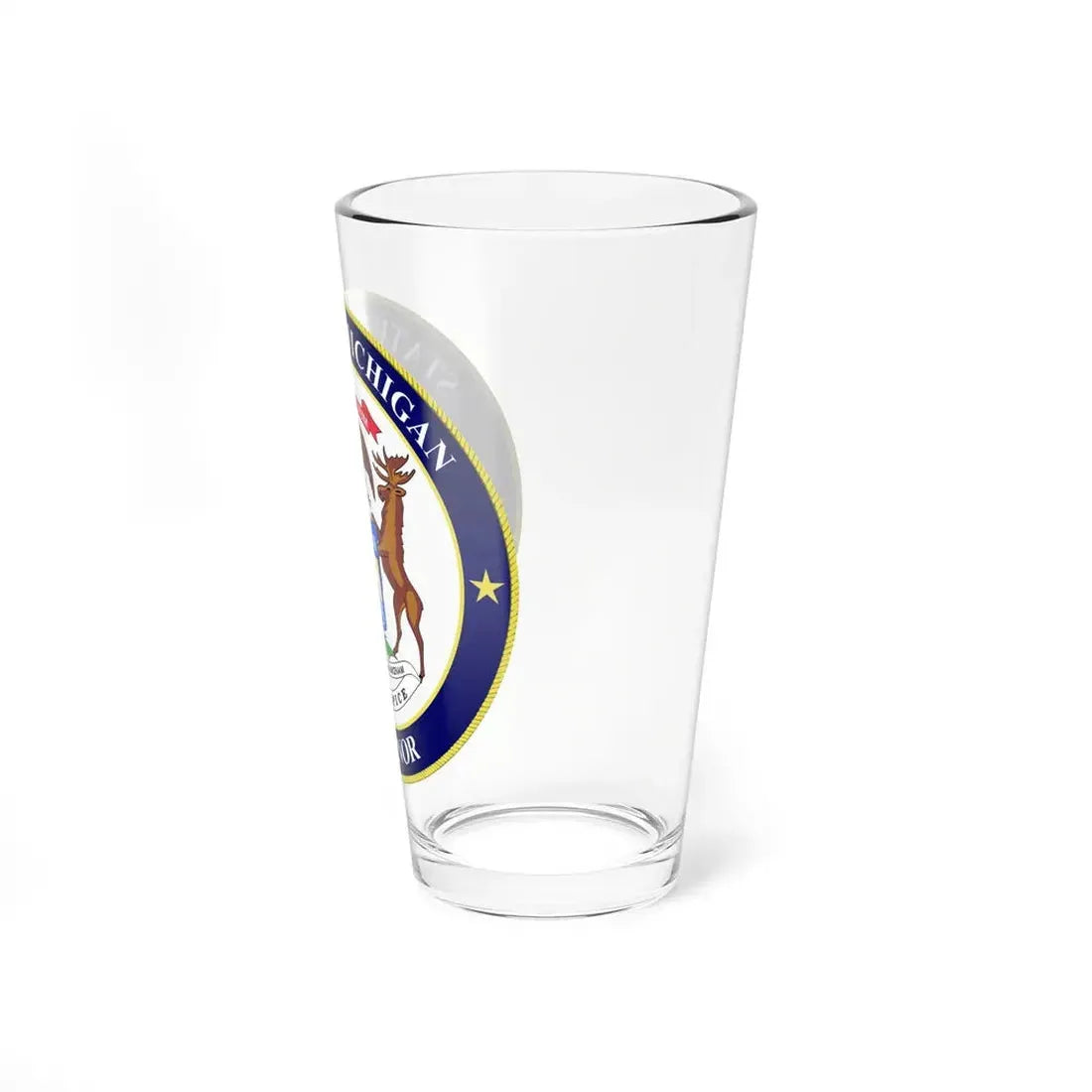 Seal of Michigan Governor - Pint Glass 16oz - Go Mug Yourself