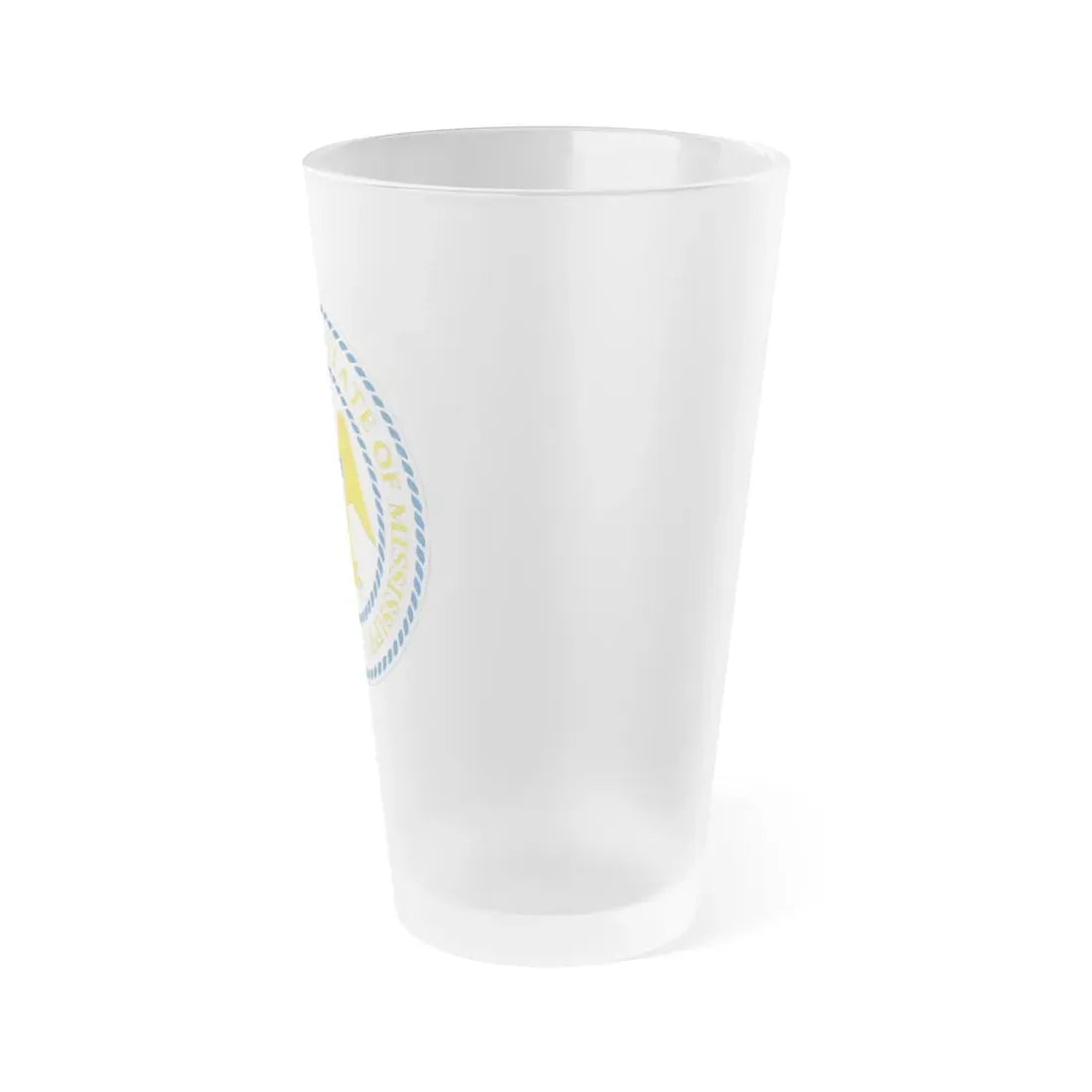 Seal of Mississippi 1879 2014 - Frosted Pint Glass 16oz - Go Mug Yourself
