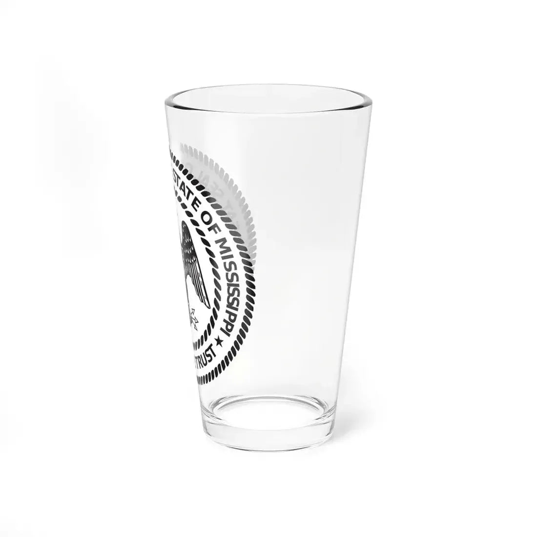Seal of Mississippi BW - Pint Glass 16oz - Go Mug Yourself