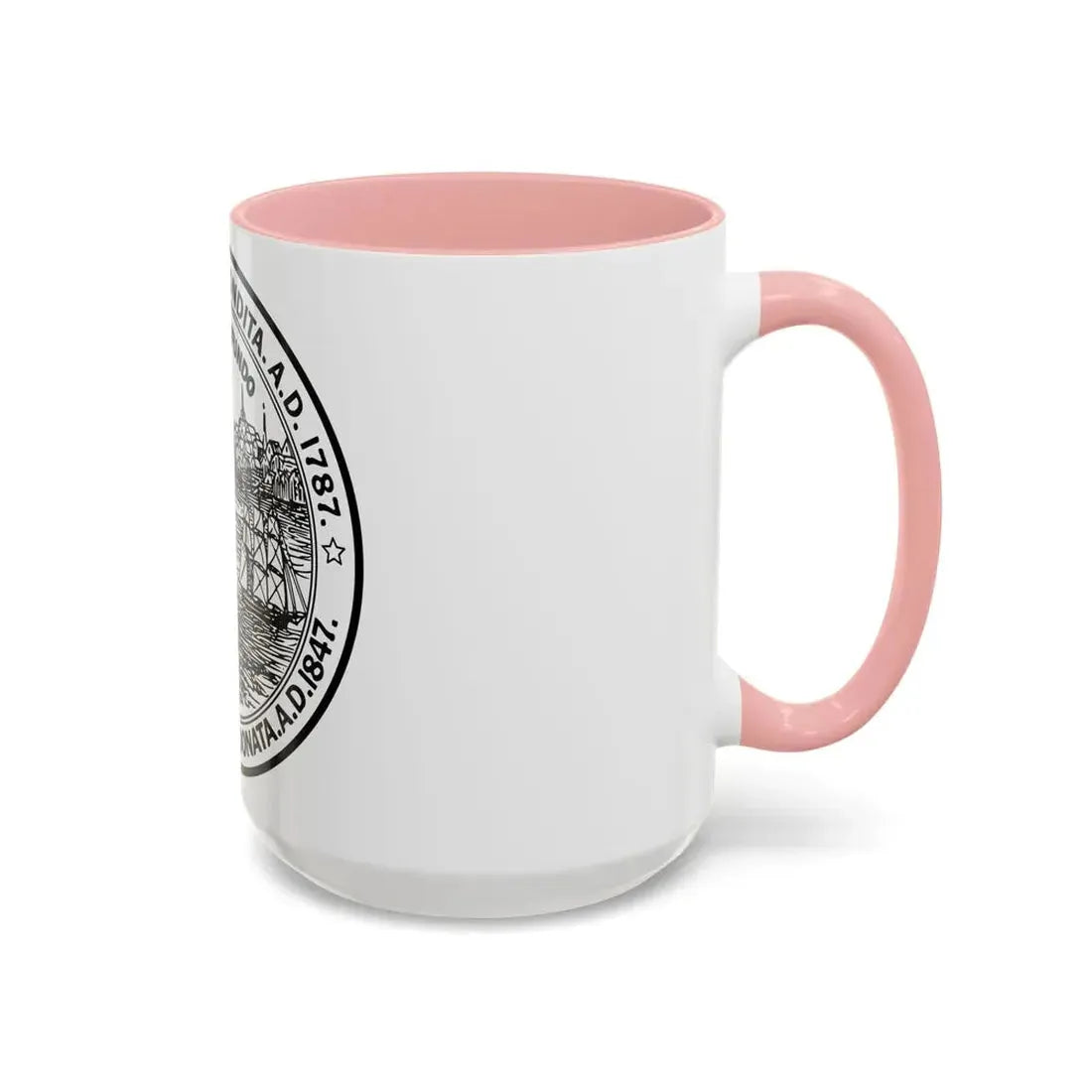 Seal of New Bedford Massachusetts - Accent Coffee Mug - Go Mug Yourself
