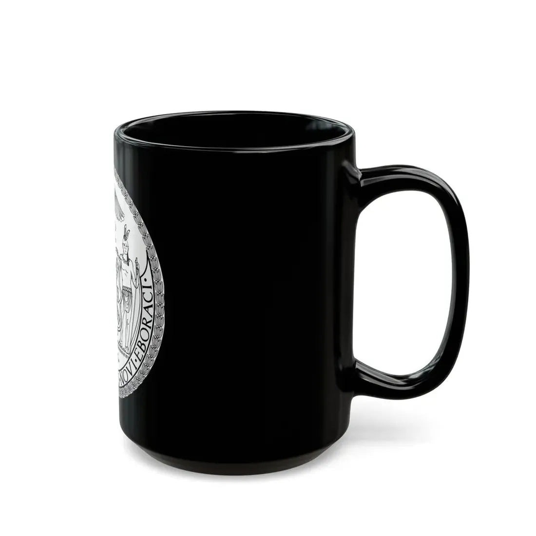 Seal of New York City BW - Black Coffee Mug - Go Mug Yourself