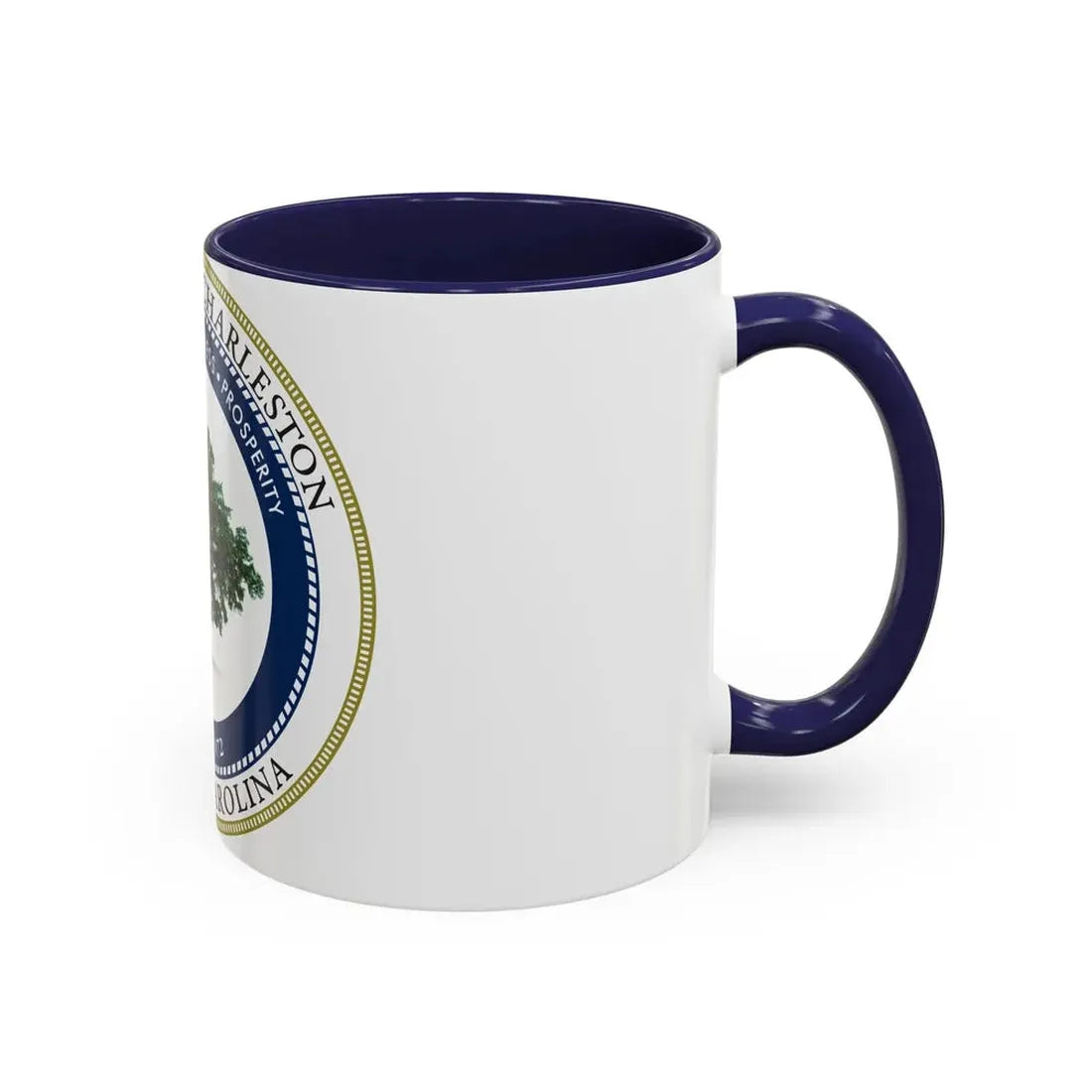 Seal of North Charleston South Carolina - Accent Coffee Mug - Go Mug Yourself