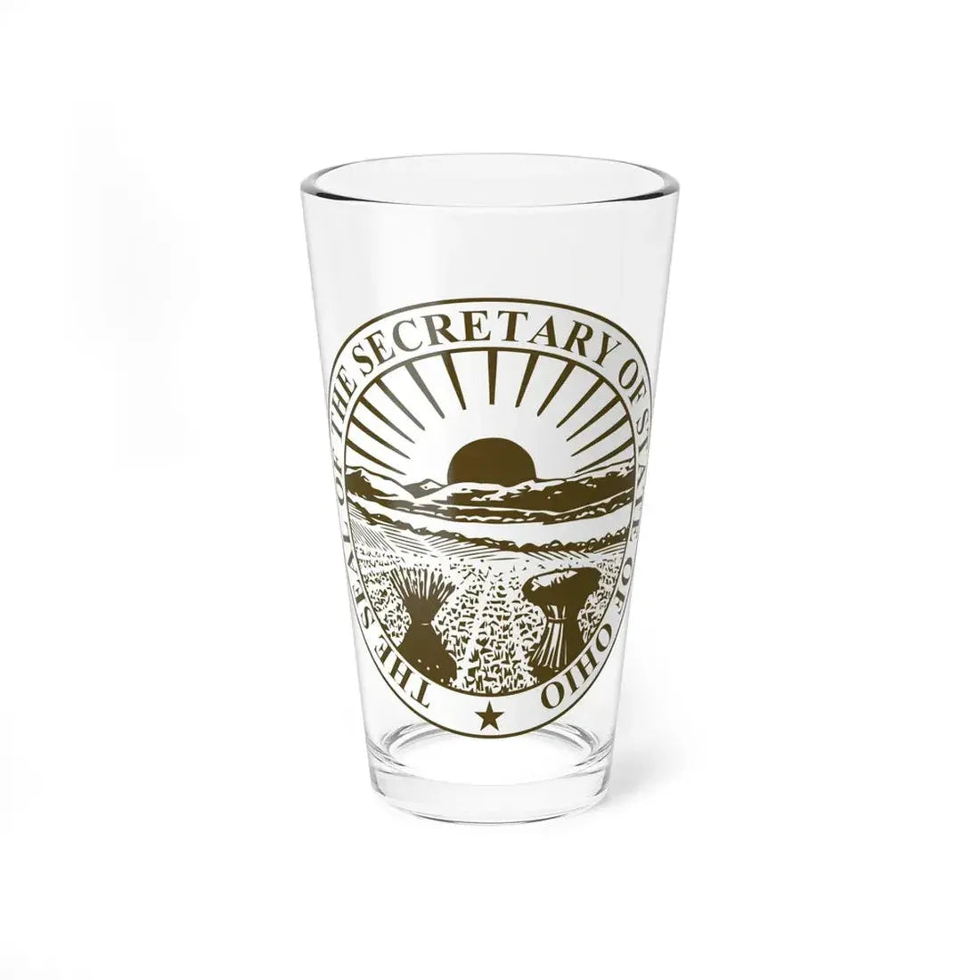 Seal of Ohio Secretary of State - Pint Glass 16oz 16oz - Go Mug Yourself