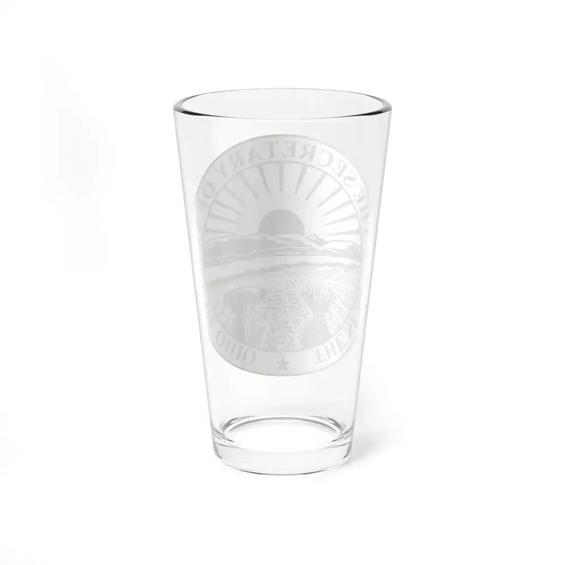 Seal of Ohio Secretary of State - Pint Glass 16oz - Go Mug Yourself