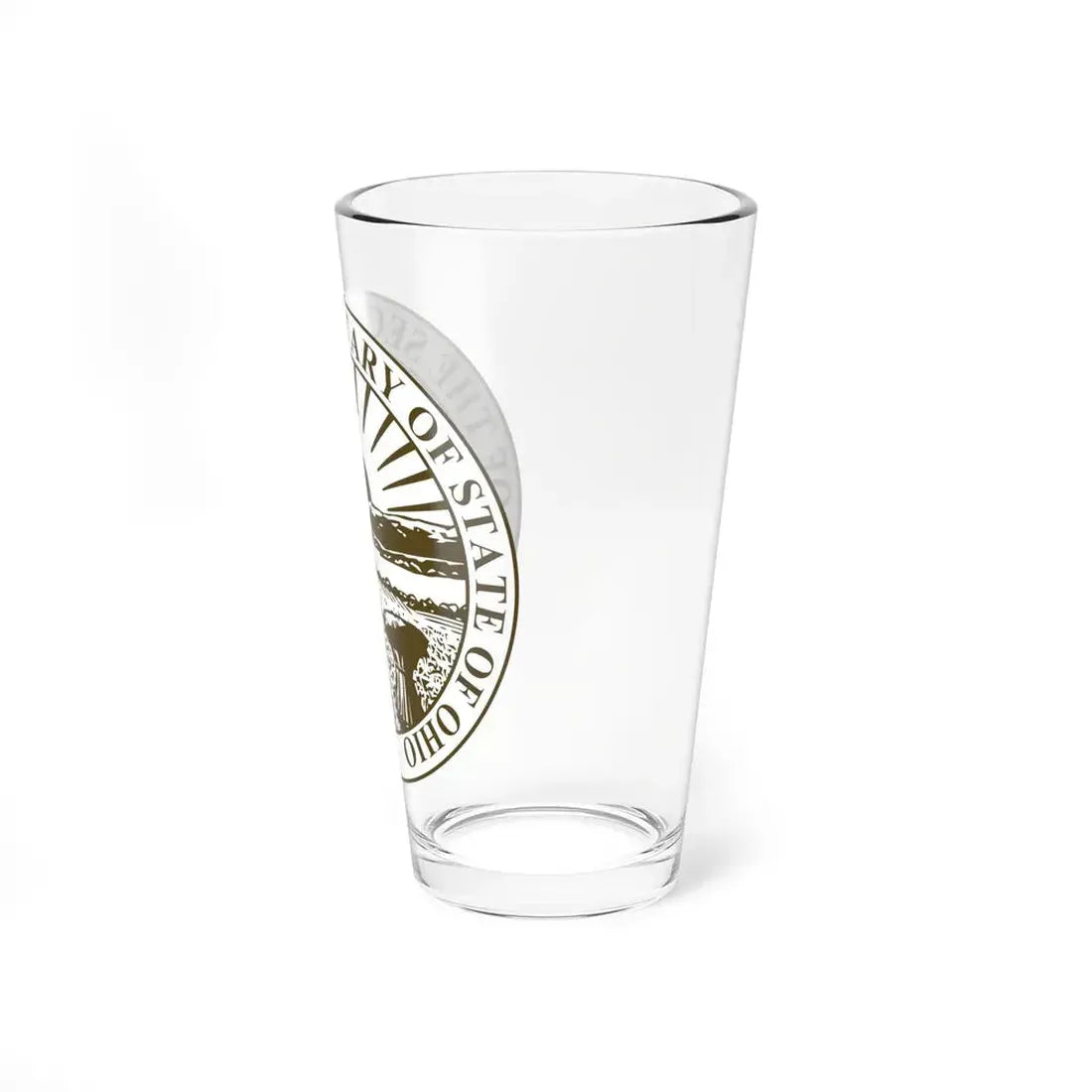 Seal of Ohio Secretary of State - Pint Glass 16oz - Go Mug Yourself