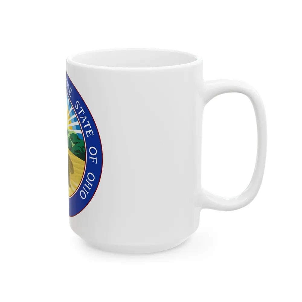 Seal of Ohio - White Coffee Mug-Go Mug Yourself