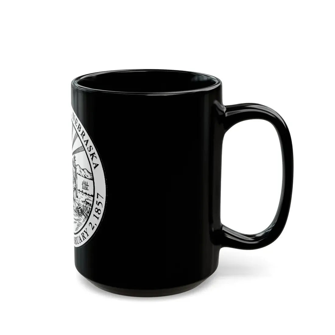 Seal of Omaha Nebraska - Black Coffee Mug - Go Mug Yourself