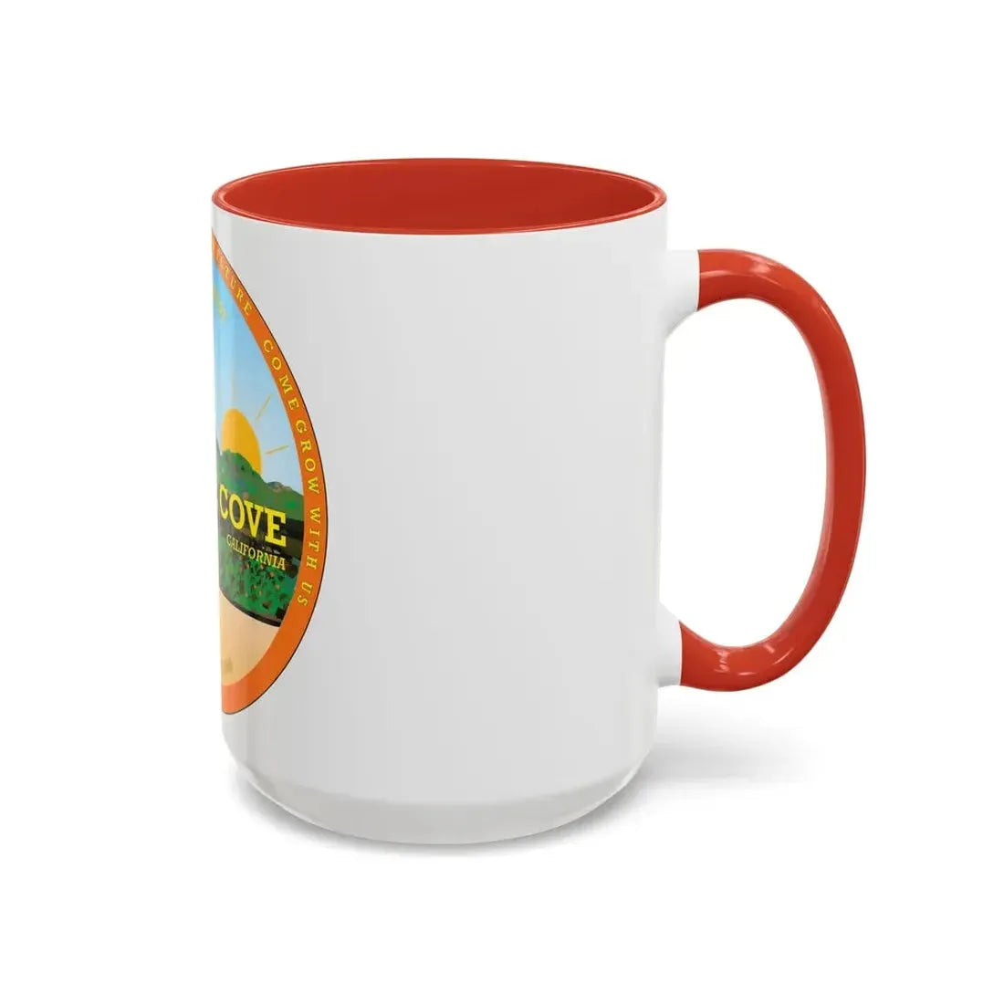 Seal of Orange Cove California - Accent Coffee Mug - Go Mug Yourself