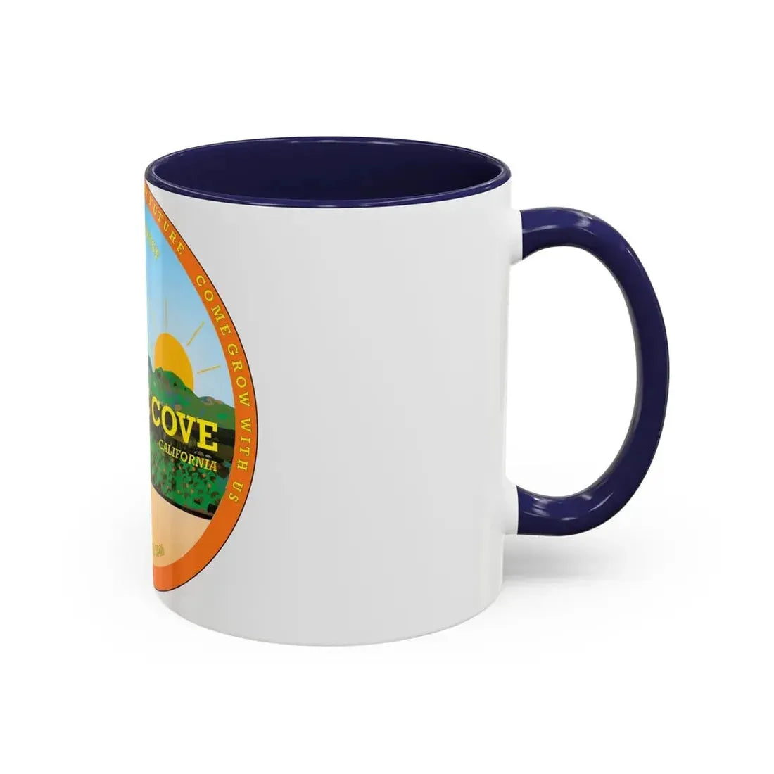 Seal of Orange Cove California - Accent Coffee Mug - Go Mug Yourself