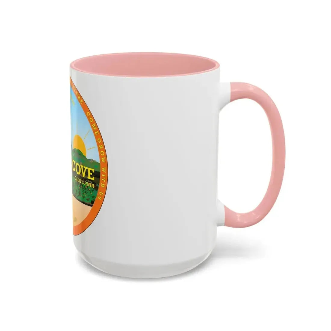 Seal of Orange Cove California - Accent Coffee Mug - Go Mug Yourself