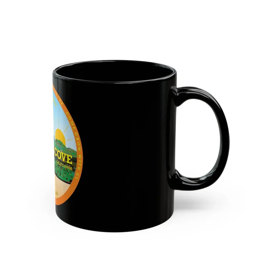Seal of Orange Cove California - Black Coffee Mug - Go Mug Yourself