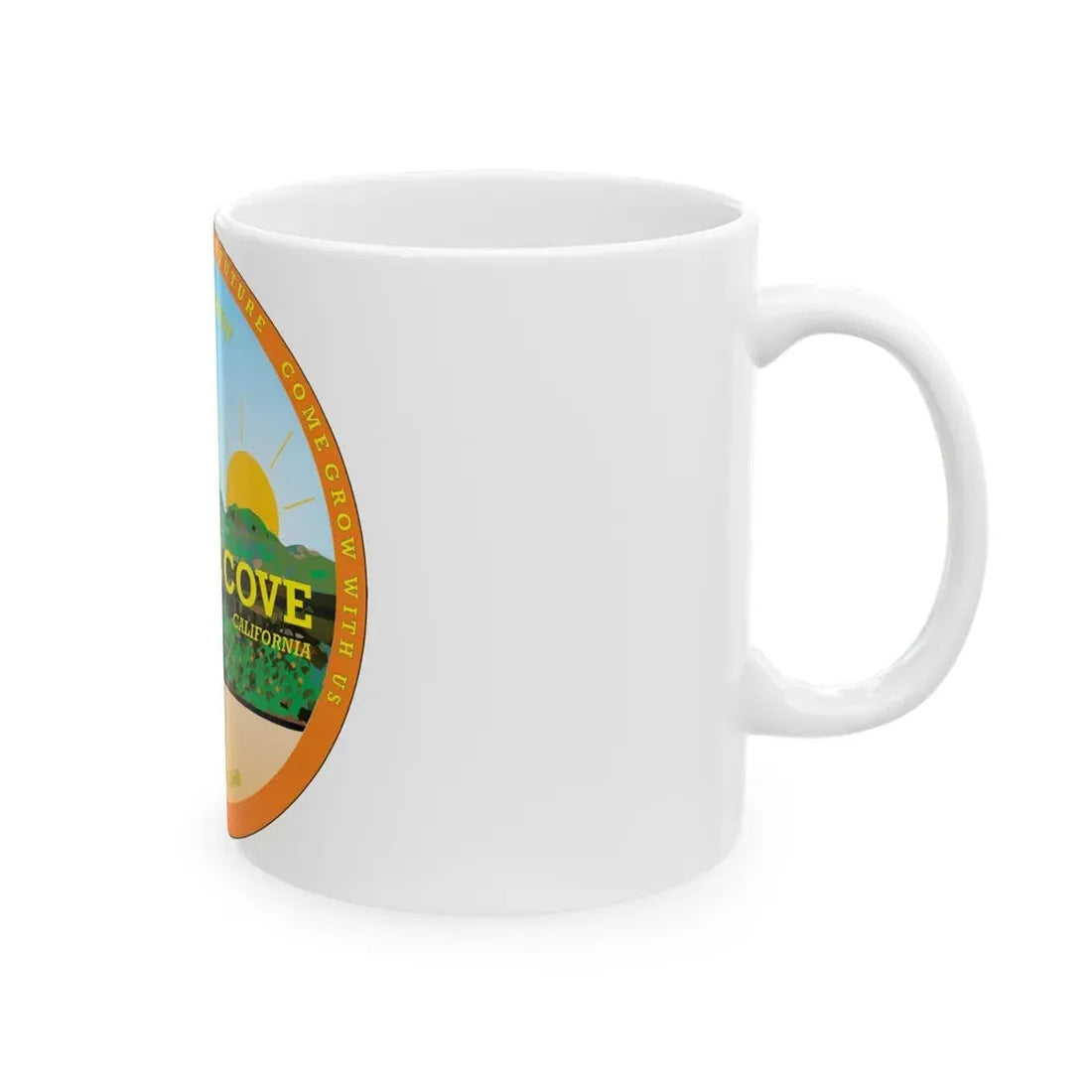 Seal of Orange Cove California - White Coffee Mug - Go Mug Yourself