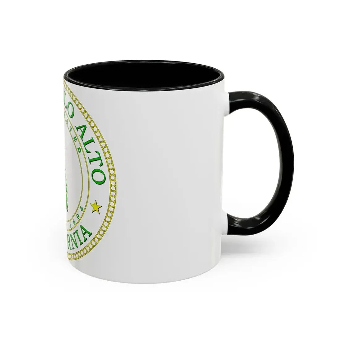 Seal of Palo Alto California - Accent Coffee Mug - Go Mug Yourself