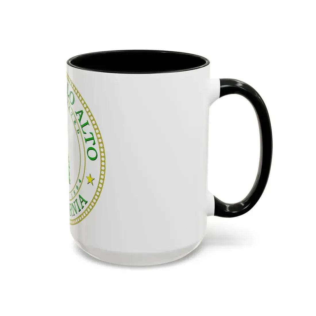 Seal of Palo Alto California - Accent Coffee Mug - Go Mug Yourself