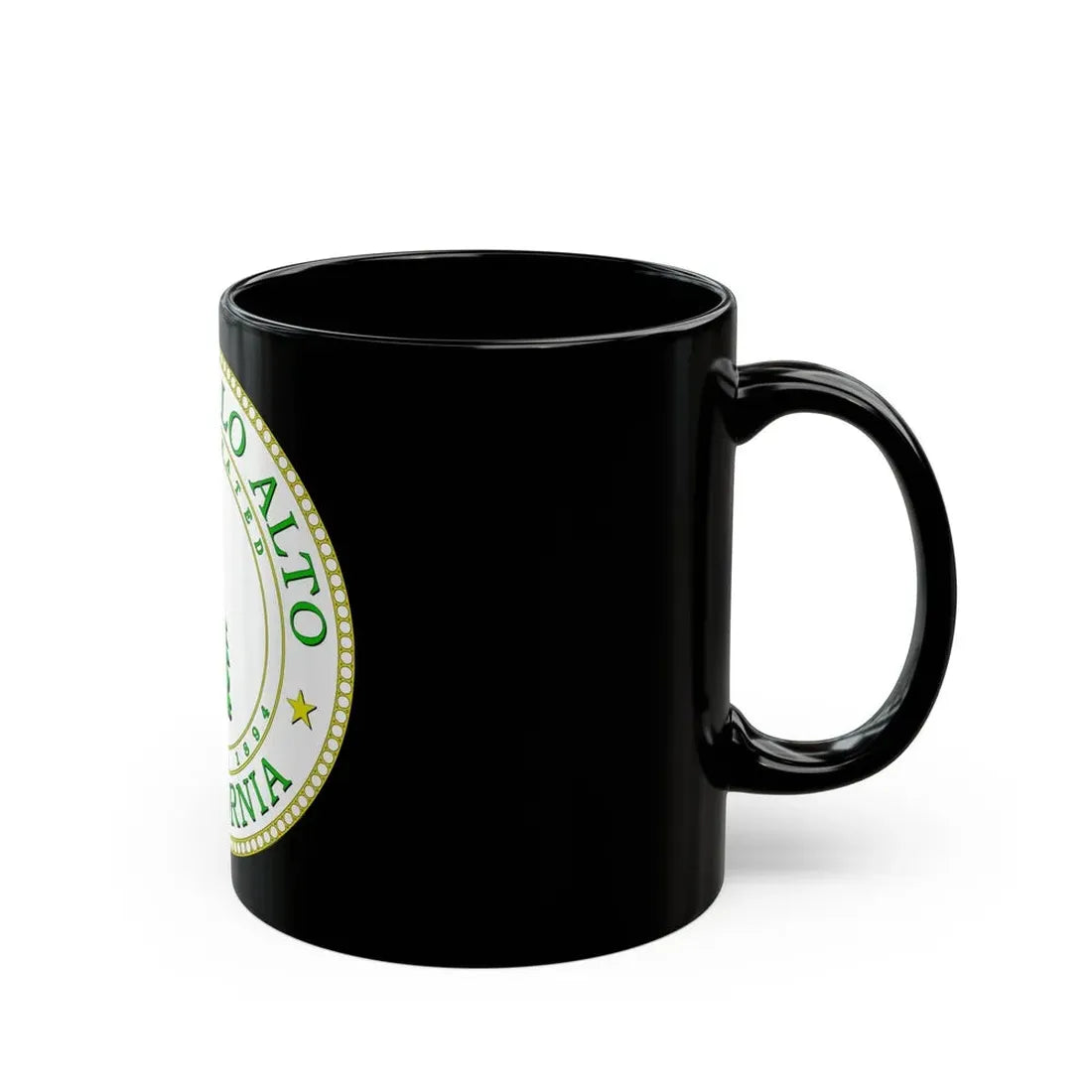 Seal of Palo Alto California - Black Coffee Mug - Go Mug Yourself