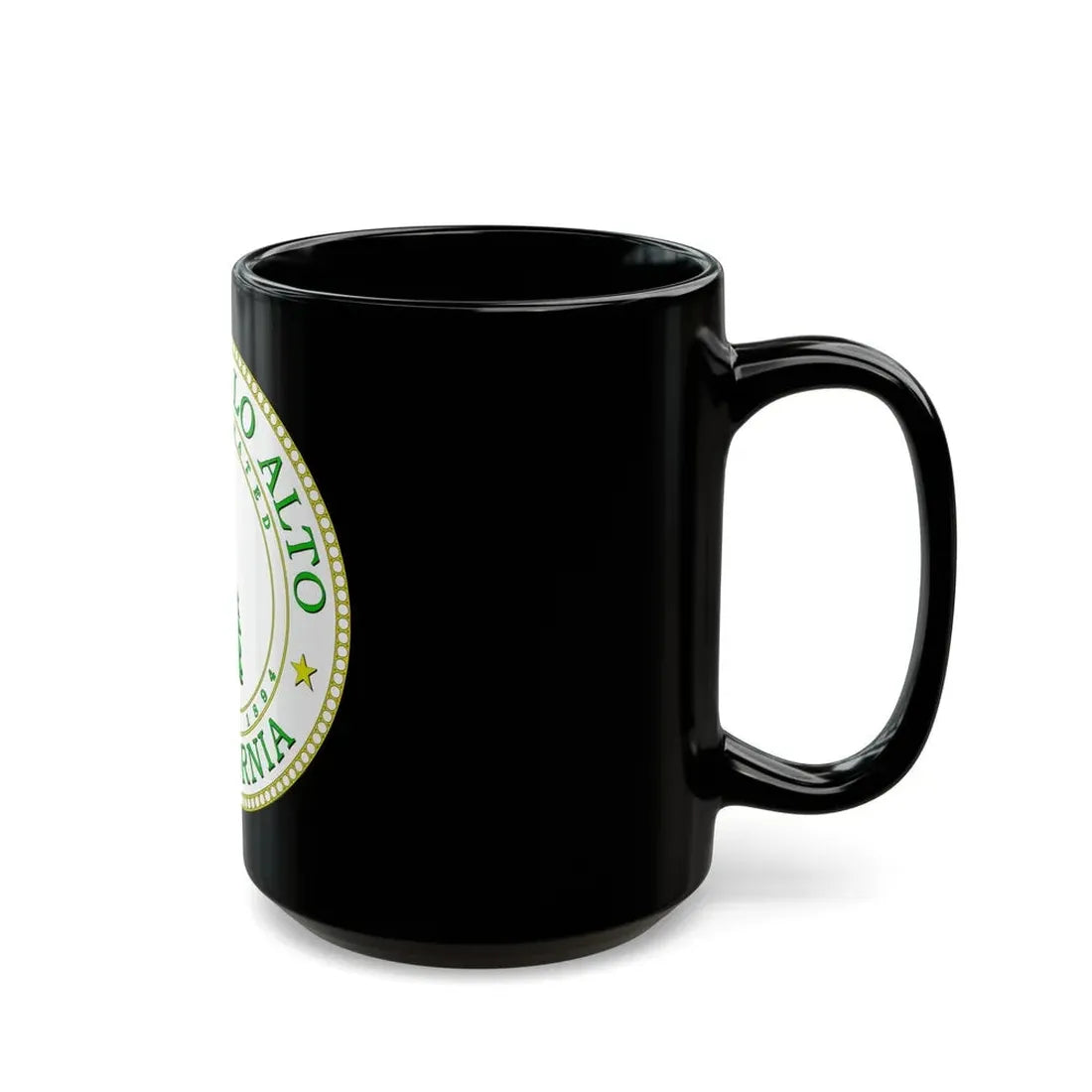 Seal of Palo Alto California - Black Coffee Mug - Go Mug Yourself
