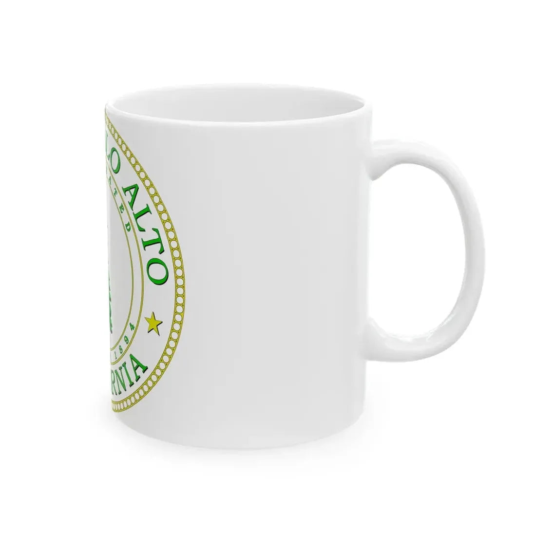 Seal of Palo Alto California - White Coffee Mug - Go Mug Yourself