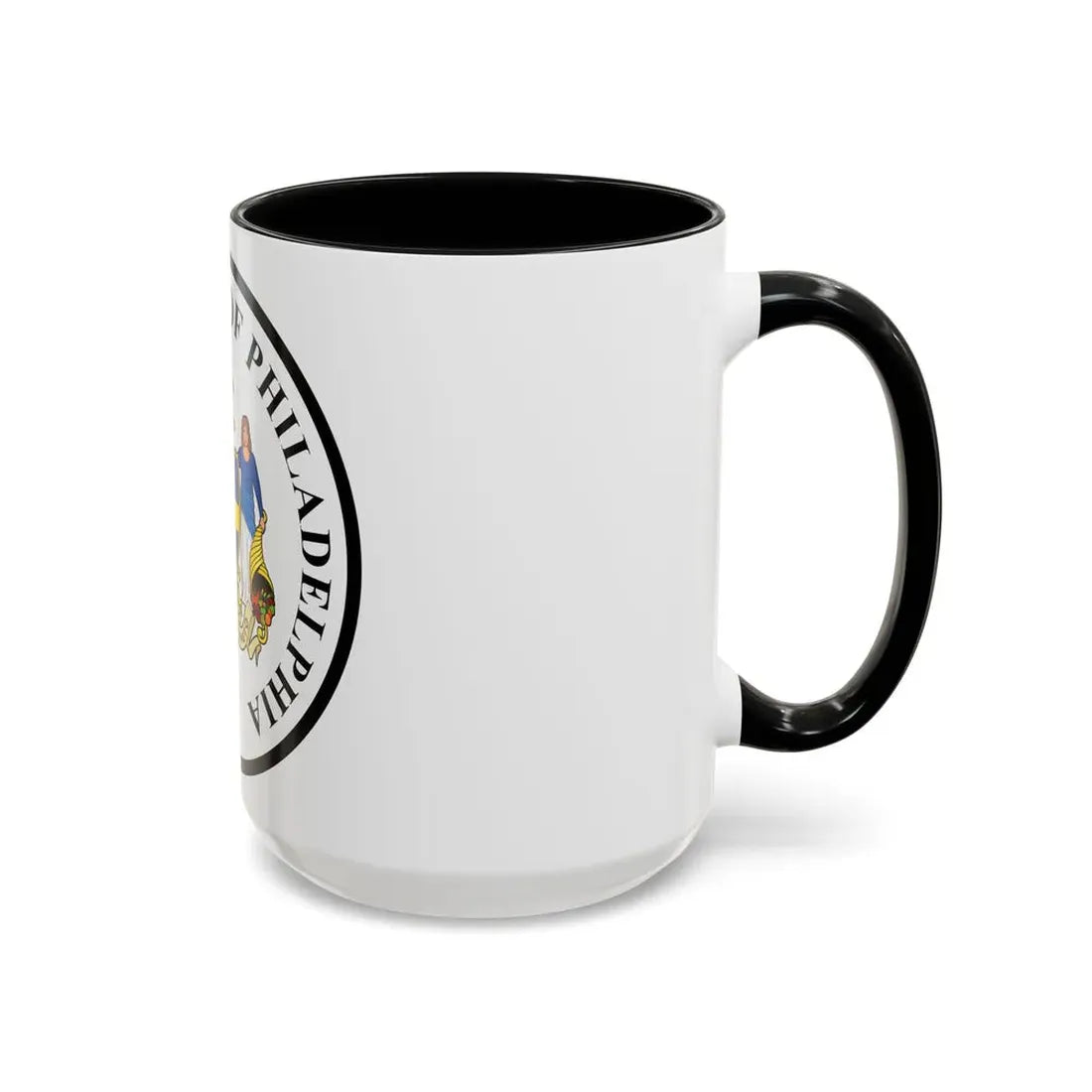 Seal of Philadelphia Pennsylvania - Accent Coffee Mug - Go Mug Yourself