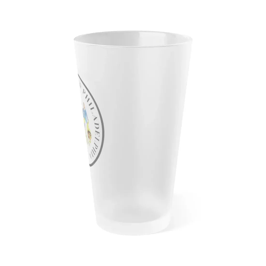 Seal of Philadelphia Pennsylvania - Frosted Pint Glass 16oz - Go Mug Yourself
