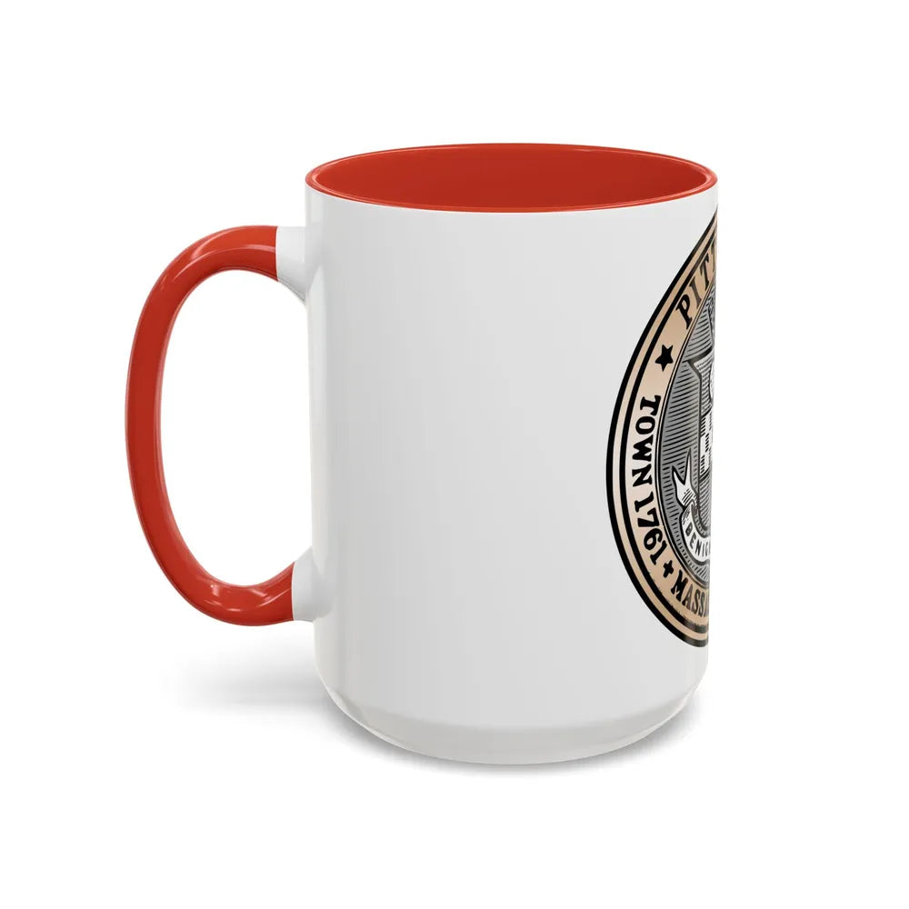 Seal of Pittsfield Massachusetts - Accent Coffee Mug-Go Mug Yourself