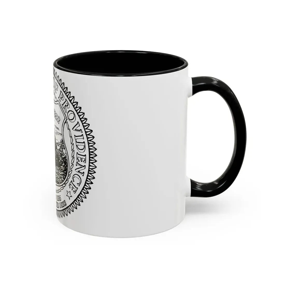 Seal of Providence Rhode Island - Accent Coffee Mug - Go Mug Yourself