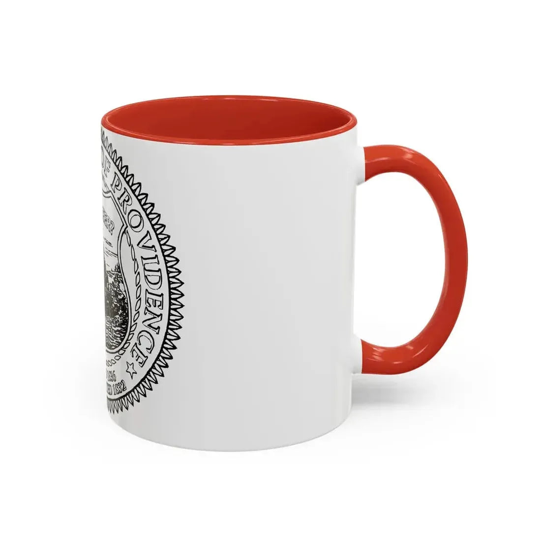 Seal of Providence Rhode Island - Accent Coffee Mug - Go Mug Yourself