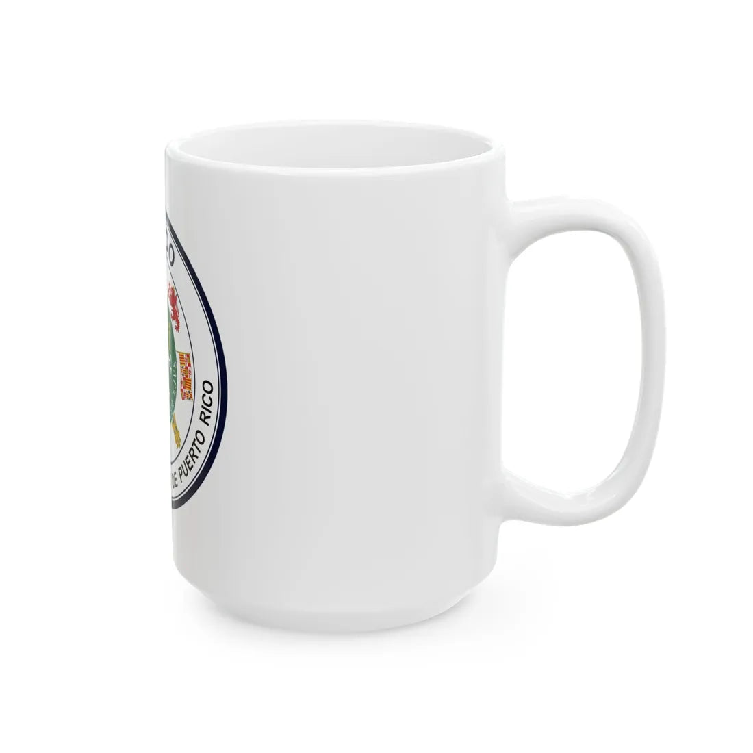 Seal of Puerto Rico Senate - White Coffee Mug - Go Mug Yourself