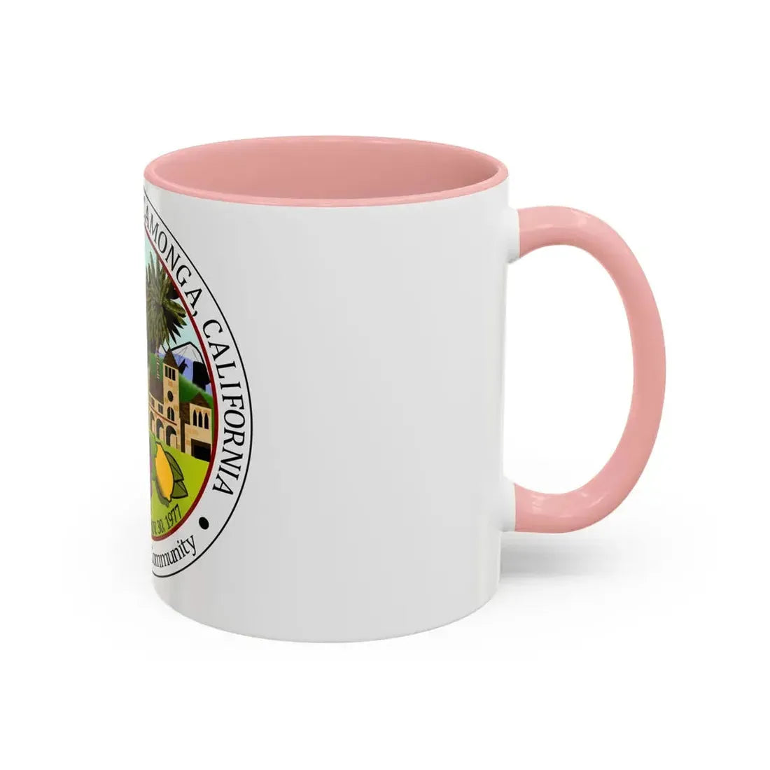 Seal of Rancho Cucamonga California - Accent Coffee Mug - Go Mug Yourself