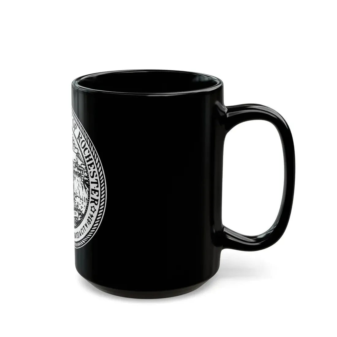Seal of Rochester New York - Black Coffee Mug - Go Mug Yourself