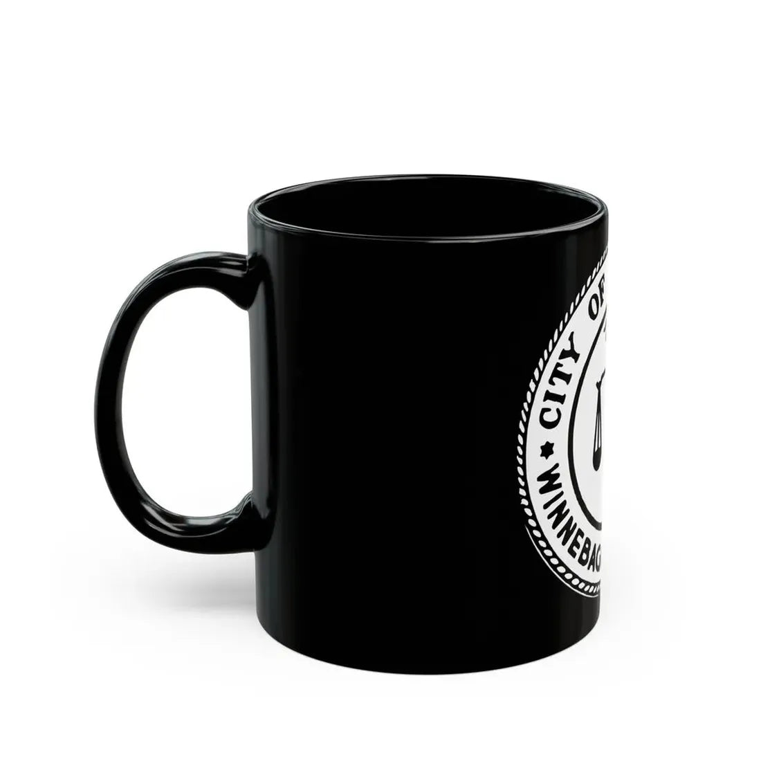Seal of Rockford Illinois - Black Coffee Mug - Go Mug Yourself