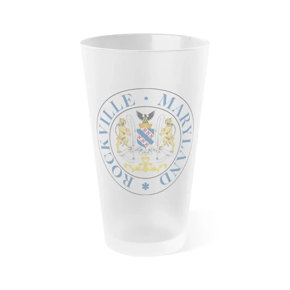 Seal of Rockville Maryland - Frosted Pint Glass 16oz 16oz Frosted - Go Mug Yourself