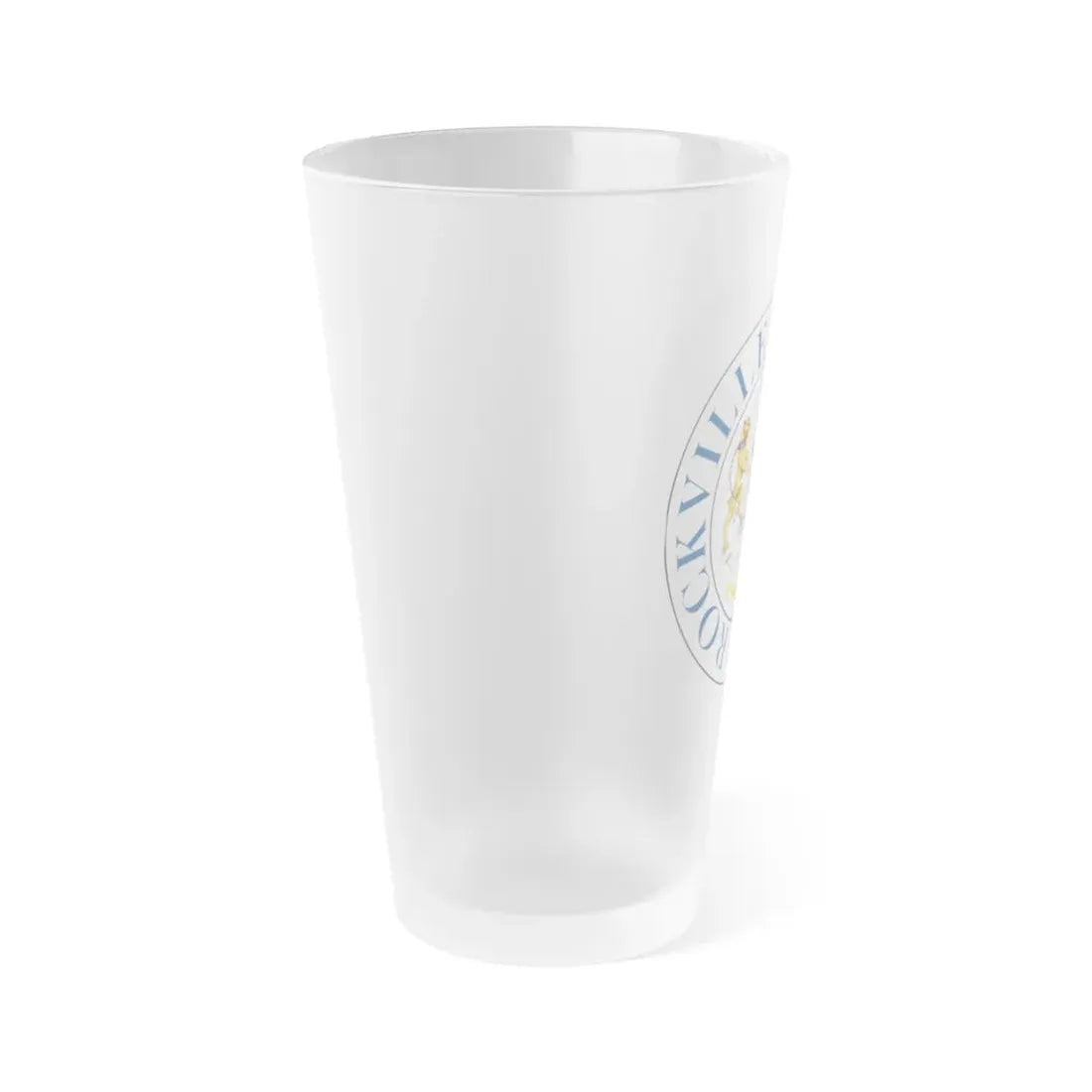 Seal of Rockville Maryland - Frosted Pint Glass 16oz - Go Mug Yourself