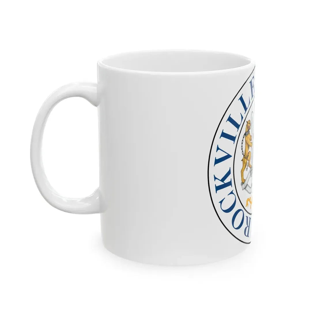 Seal of Rockville Maryland - White Coffee Mug - Go Mug Yourself