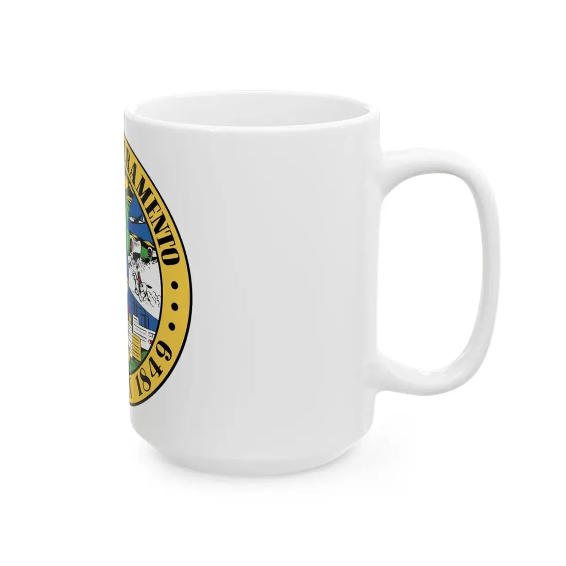 Seal of Sacramento California - White Coffee Mug - Go Mug Yourself