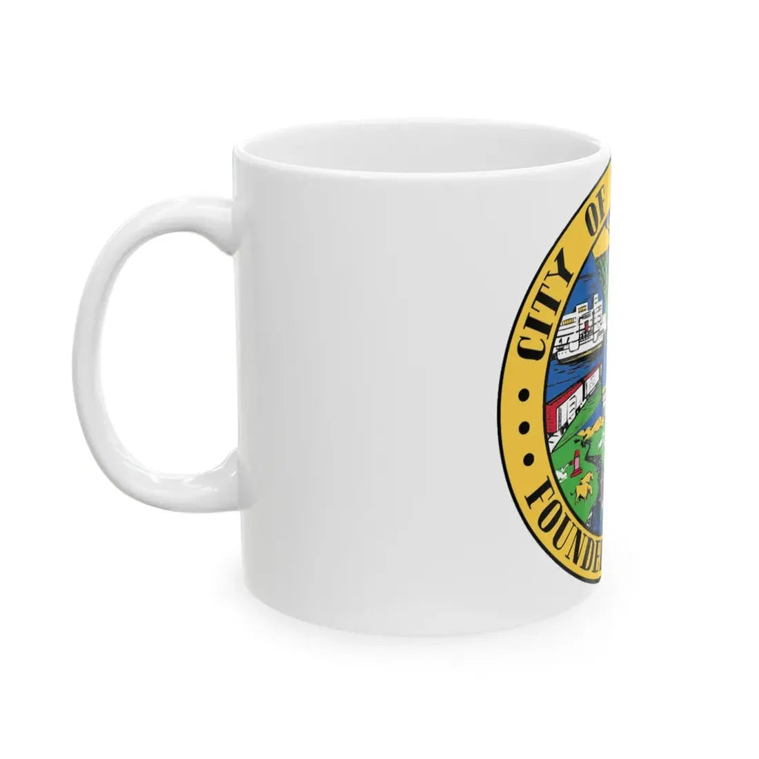 Seal of Sacramento California - White Coffee Mug - Go Mug Yourself