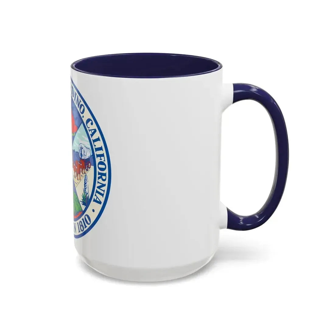 Seal of San Bernardino California - Accent Coffee Mug - Go Mug Yourself