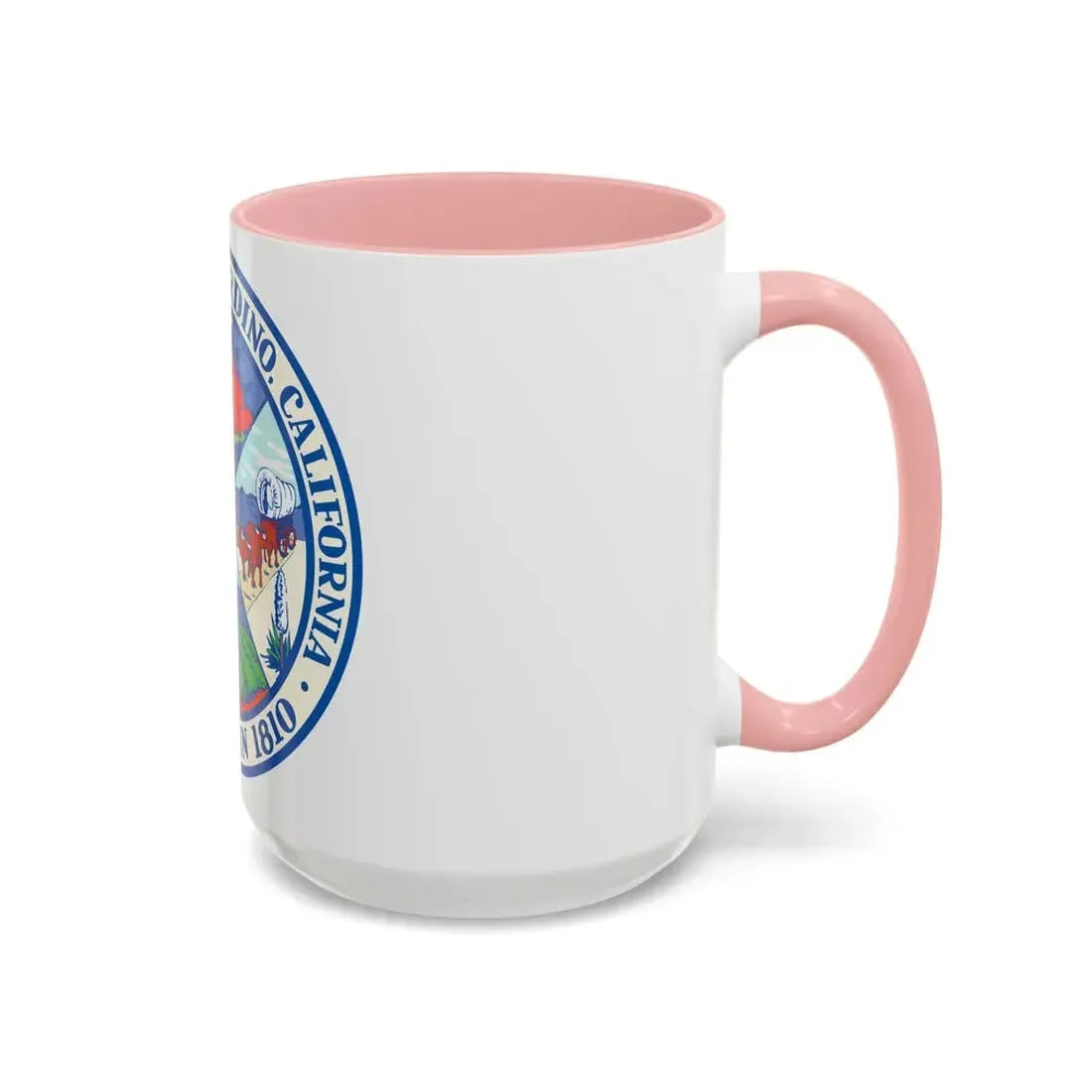 Seal of San Bernardino California - Accent Coffee Mug - Go Mug Yourself