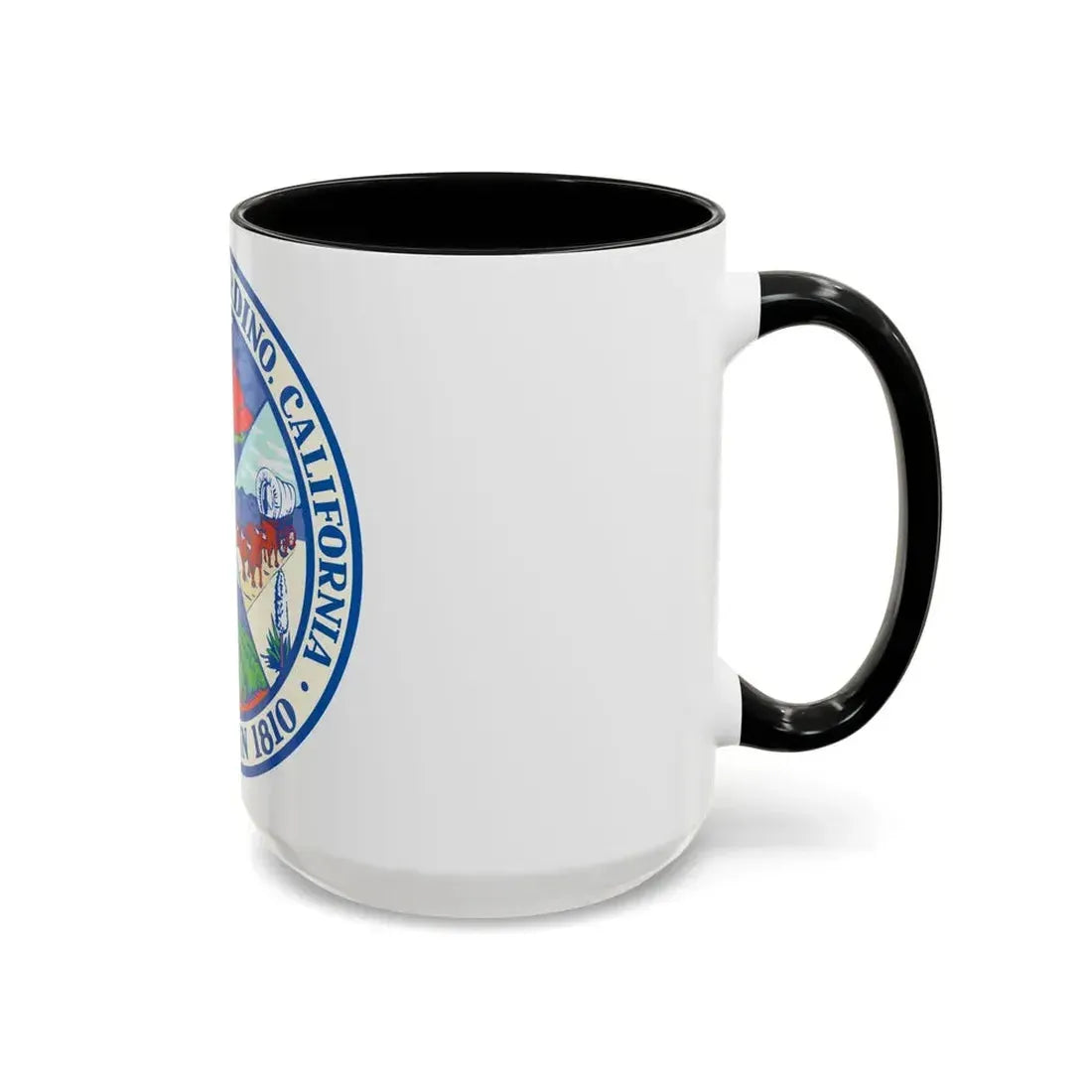 Seal of San Bernardino California - Accent Coffee Mug - Go Mug Yourself