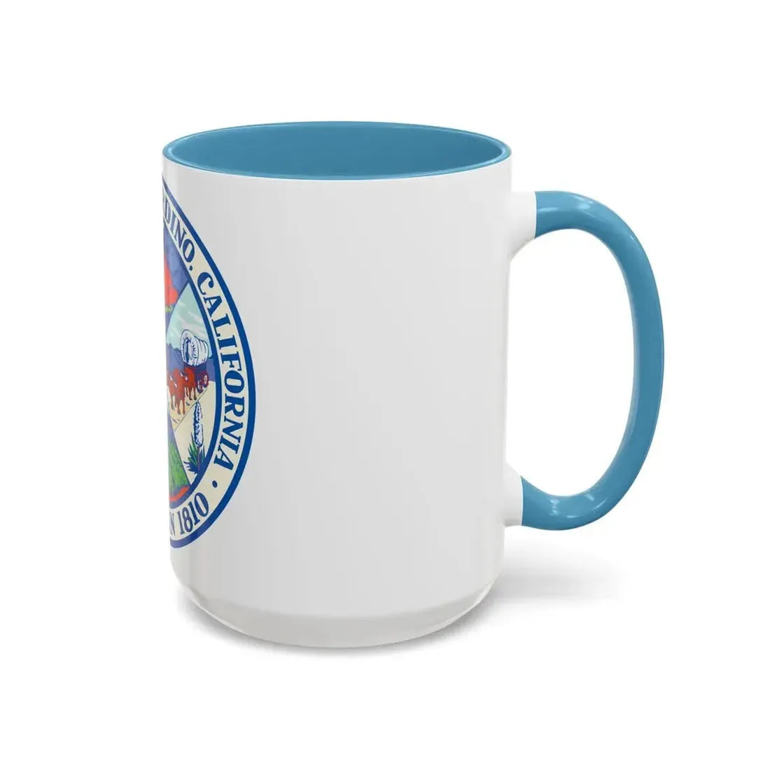 Seal of San Bernardino California - Accent Coffee Mug - Go Mug Yourself