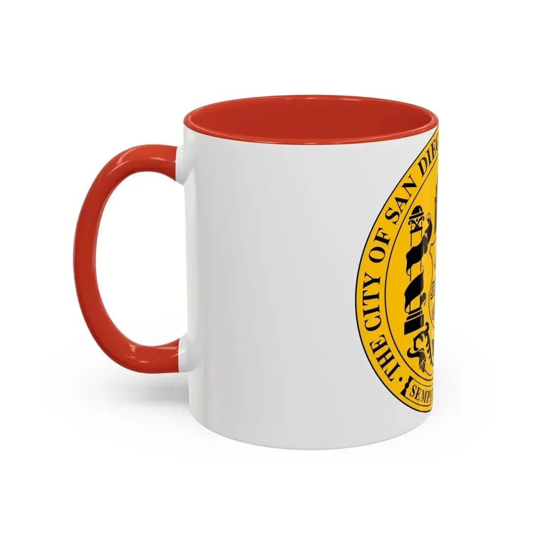 Seal of San Diego California - Accent Coffee Mug - Go Mug Yourself