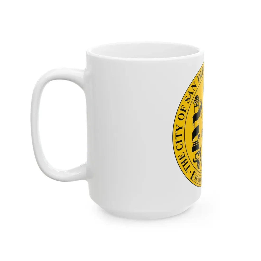 Seal of San Diego California - White Coffee Mug - Go Mug Yourself