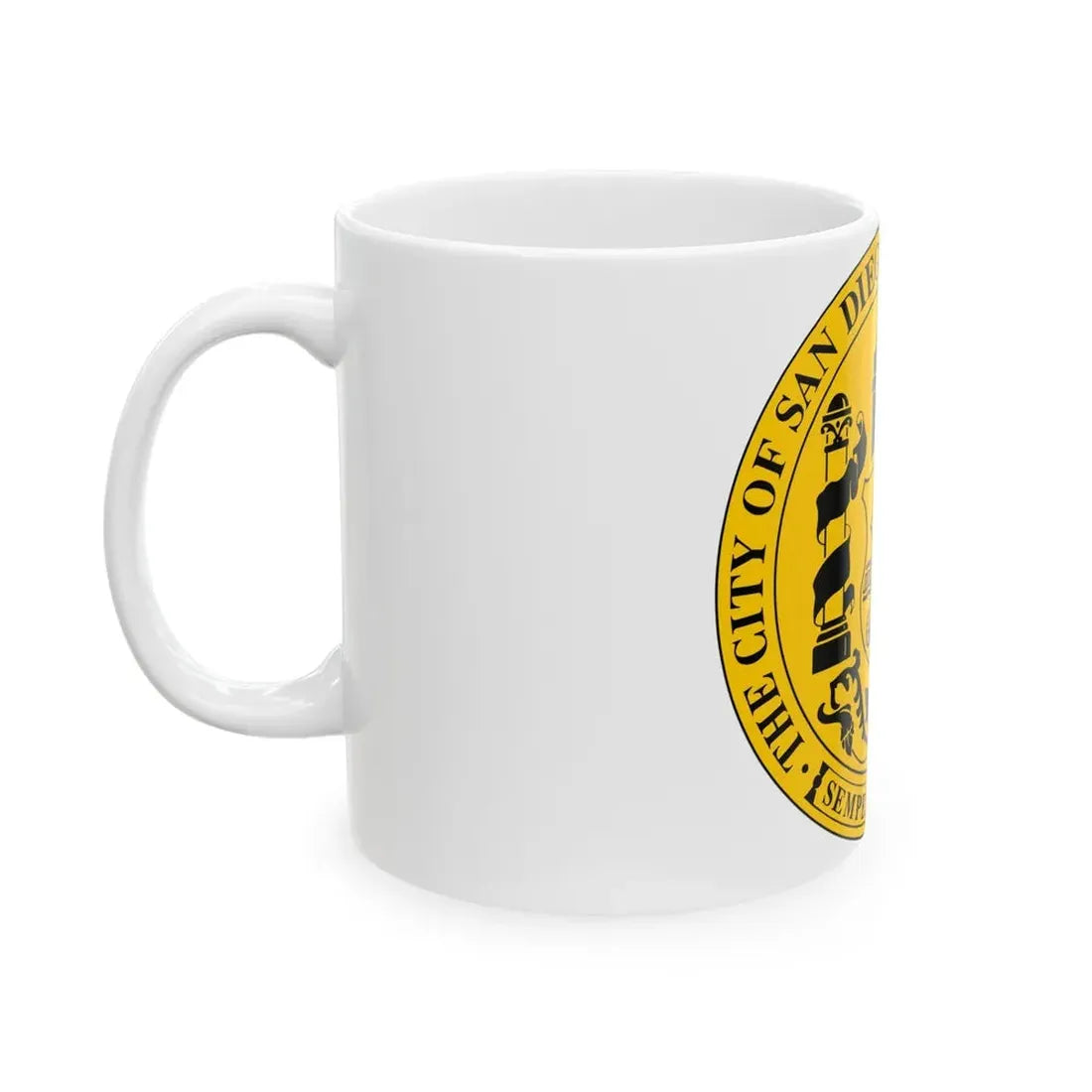 Seal of San Diego California - White Coffee Mug - Go Mug Yourself
