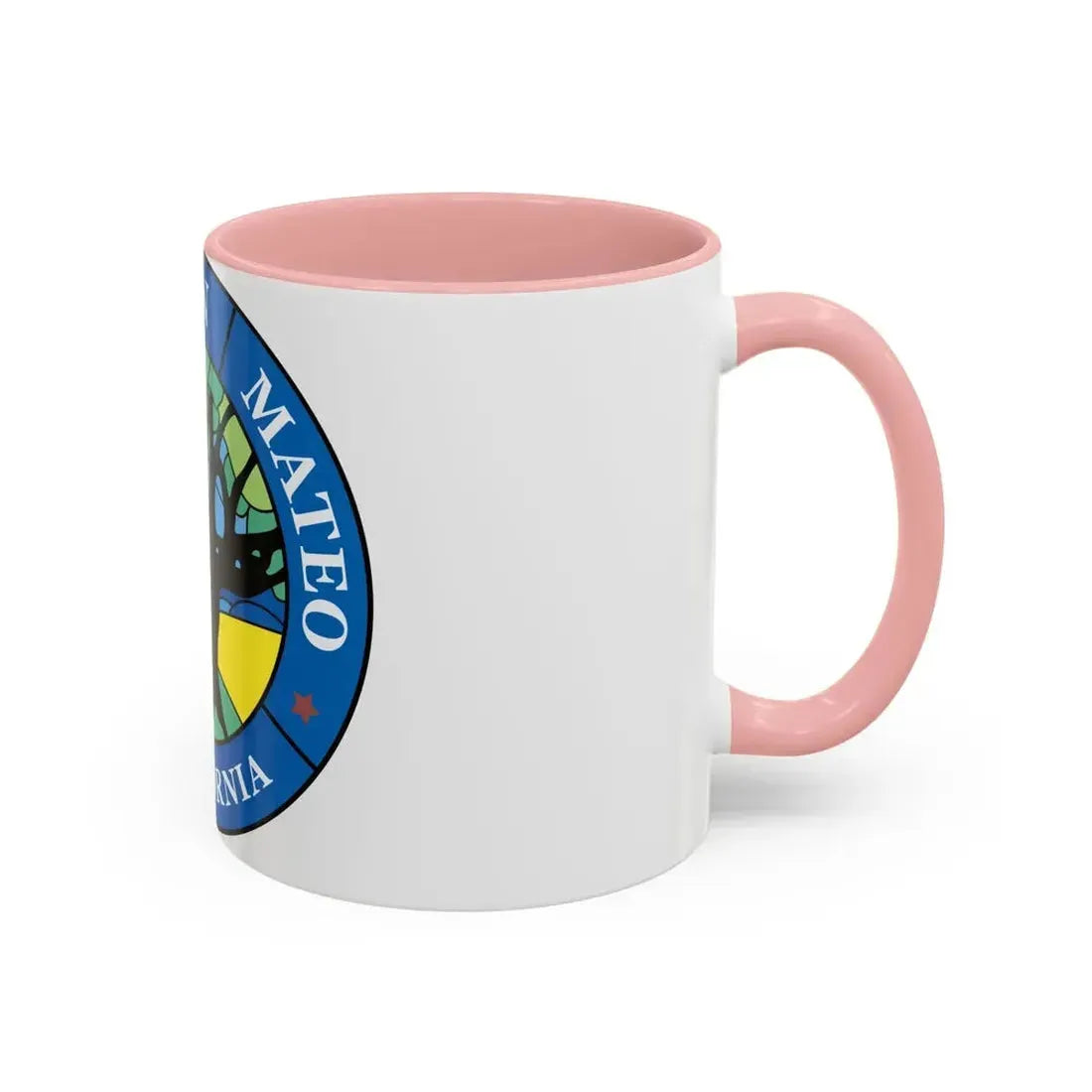 Seal of San Mateo California - Accent Coffee Mug - Go Mug Yourself