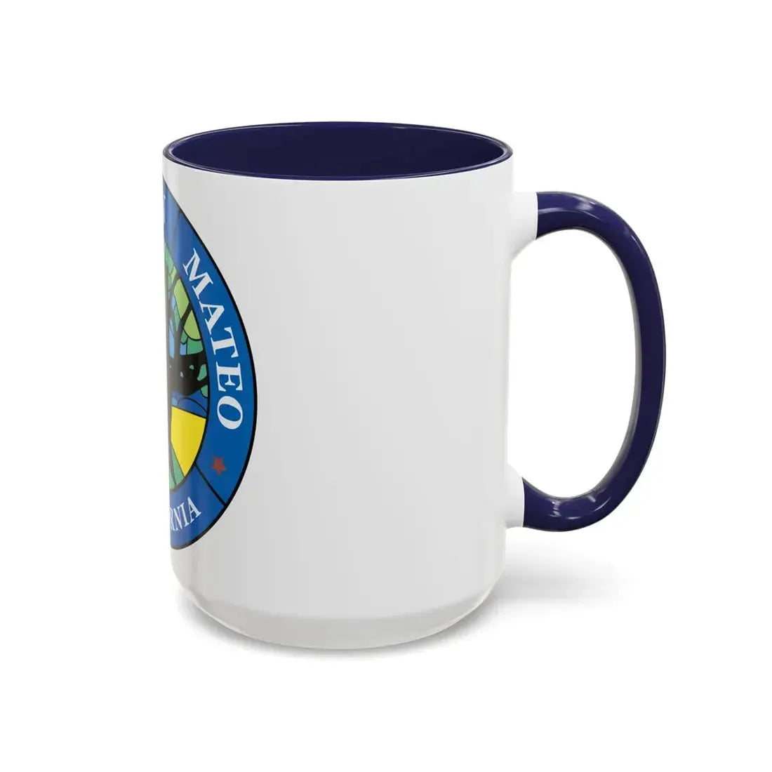 Seal of San Mateo California - Accent Coffee Mug - Go Mug Yourself
