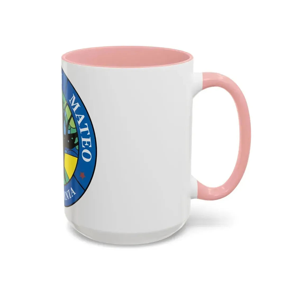 Seal of San Mateo California - Accent Coffee Mug - Go Mug Yourself