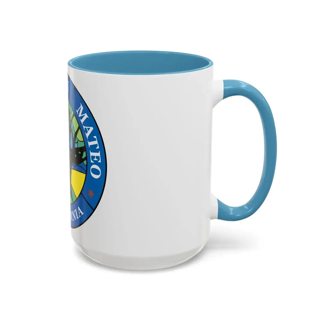 Seal of San Mateo California - Accent Coffee Mug - Go Mug Yourself