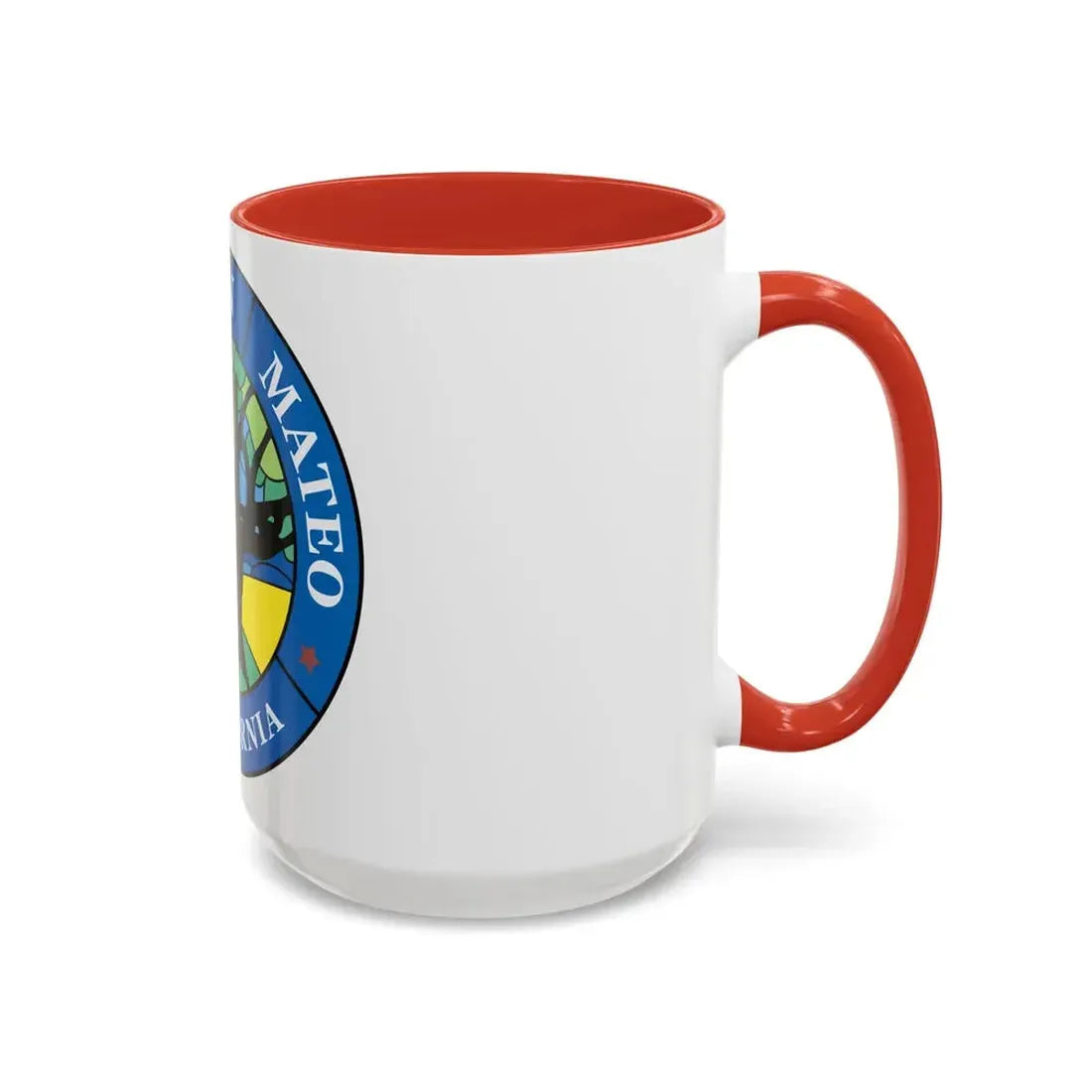 Seal of San Mateo California - Accent Coffee Mug - Go Mug Yourself